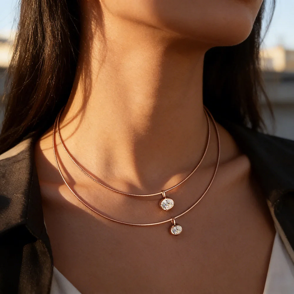 Colar com Pingente Oval de Moi - Bezels Set Pendant avaliação e preço